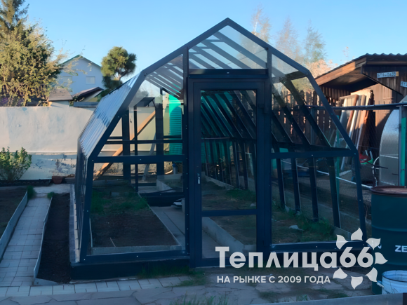 Теплица Рада Исеть под стекло, ширина 3 метра (Калькулятор)